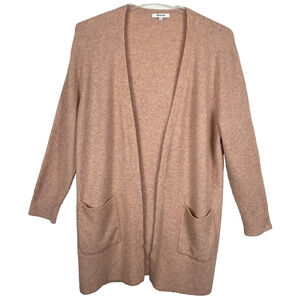 Madewell Kent Cardigan Duster Size L Heather Peach Coziest Yarn Wool Alpaca Knit